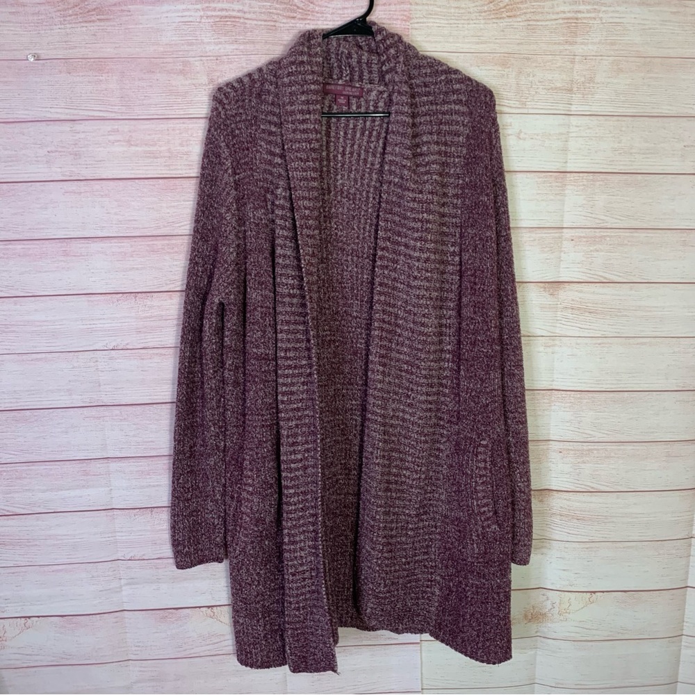 Barefoot Dreams Burgundy CozyChic Lite Montevideo Cardigan Size 1X - Picture 2 of 7
